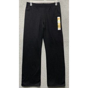 NEW Hanes Women's Sweatpants M Black ECO Smart Open/Wide Leg Comfortable Pants